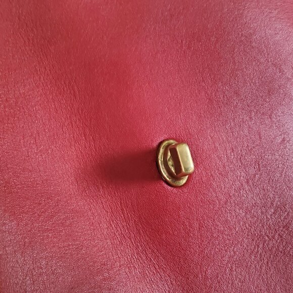 Vintage Coach Manor Crossbody handbag in Burgundy/Red 9977 + Hangtag - Picture 13 of 14